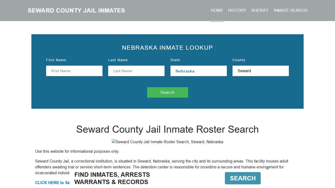 Seward County Jail Inmate Roster Lookup, Seward, NE